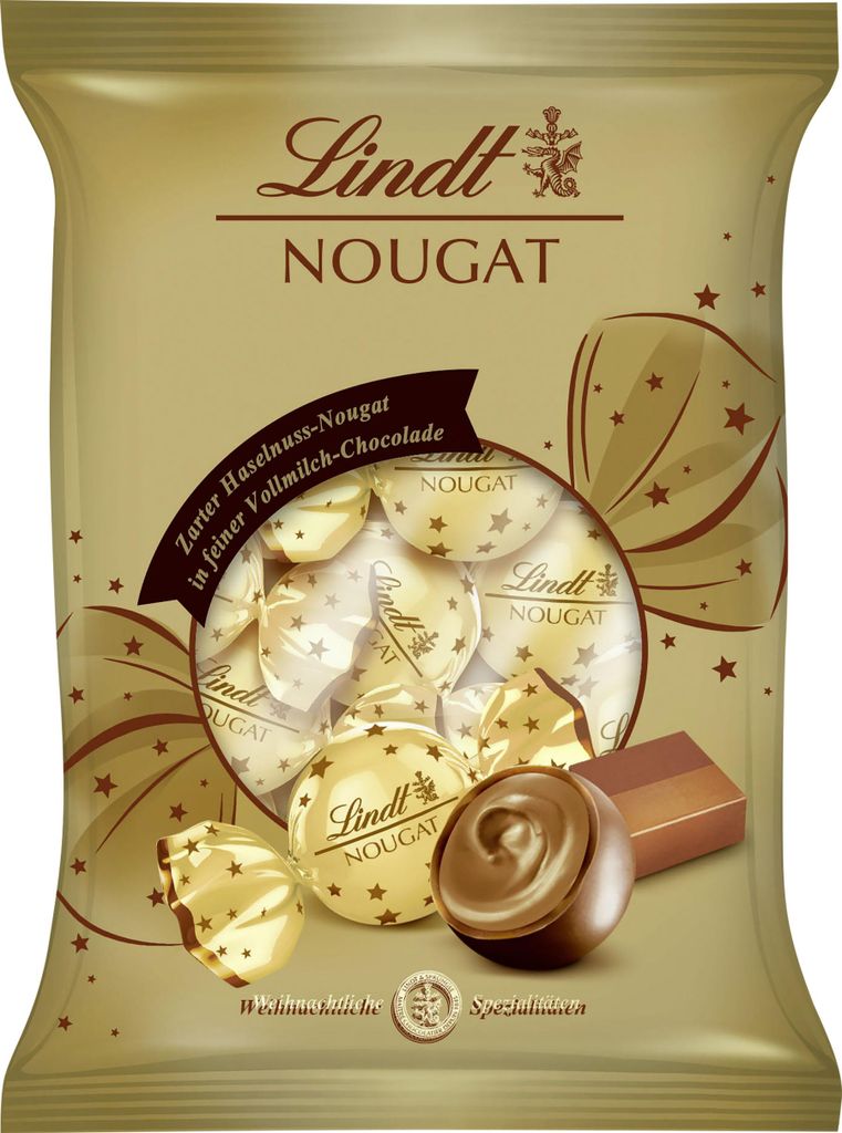 Lindt Nougat Kugeln 101g Produktbild 