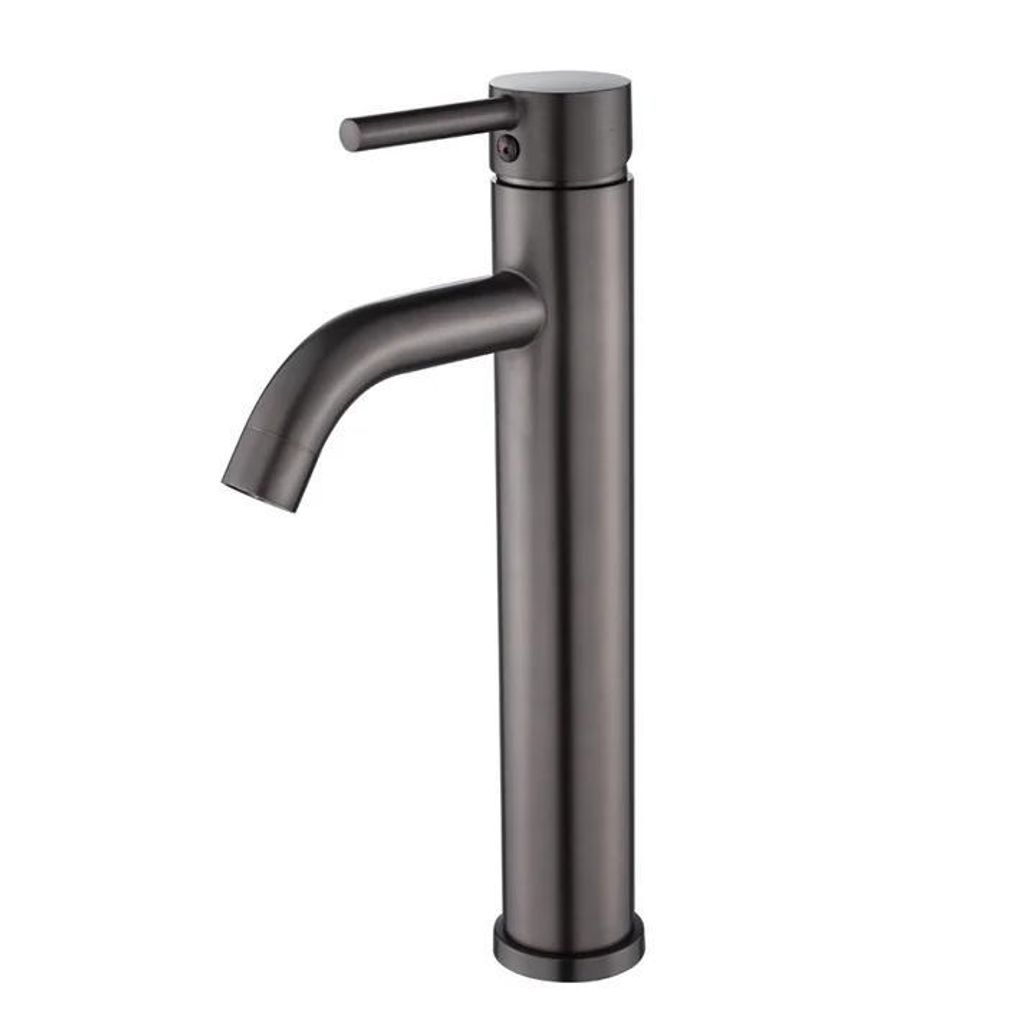 WEBO Mediance Wastafelkraan 30 cm Hoch Gun Metal Einhebel Opbouw Badarmatur
