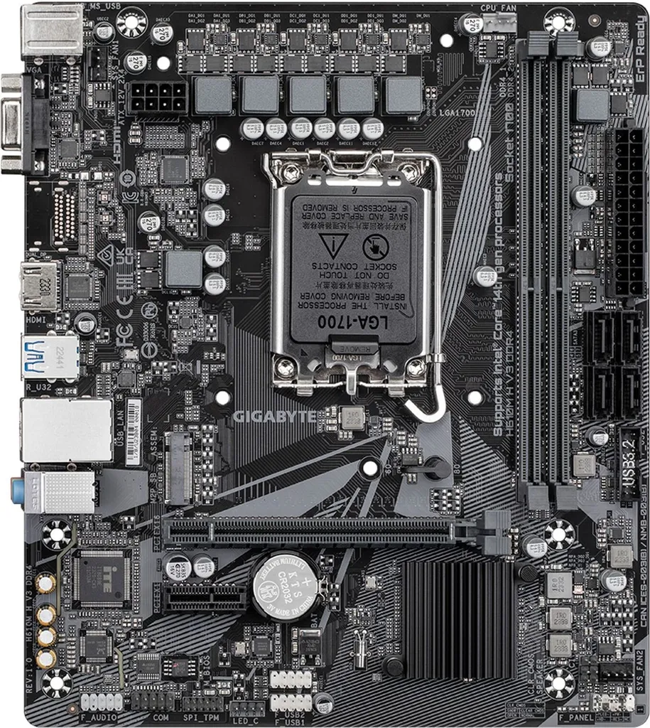 Mise à Jour PC Stable avec Gigabyte H610M H V3 DDR4 Socket LGA1700