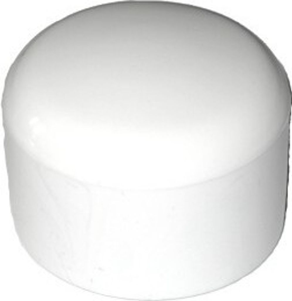 5 Stück Kappe für Rundrohr D=30 mm L=26 mm WEISS PVC Produktbild 