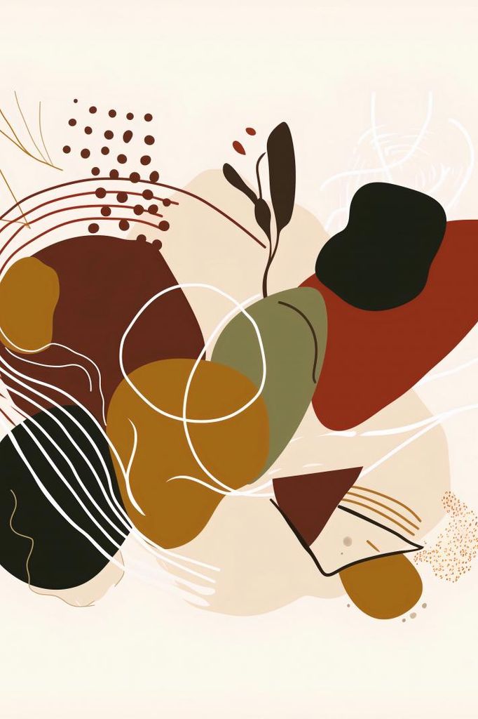 Plakat 20x30cm Organische Eruption