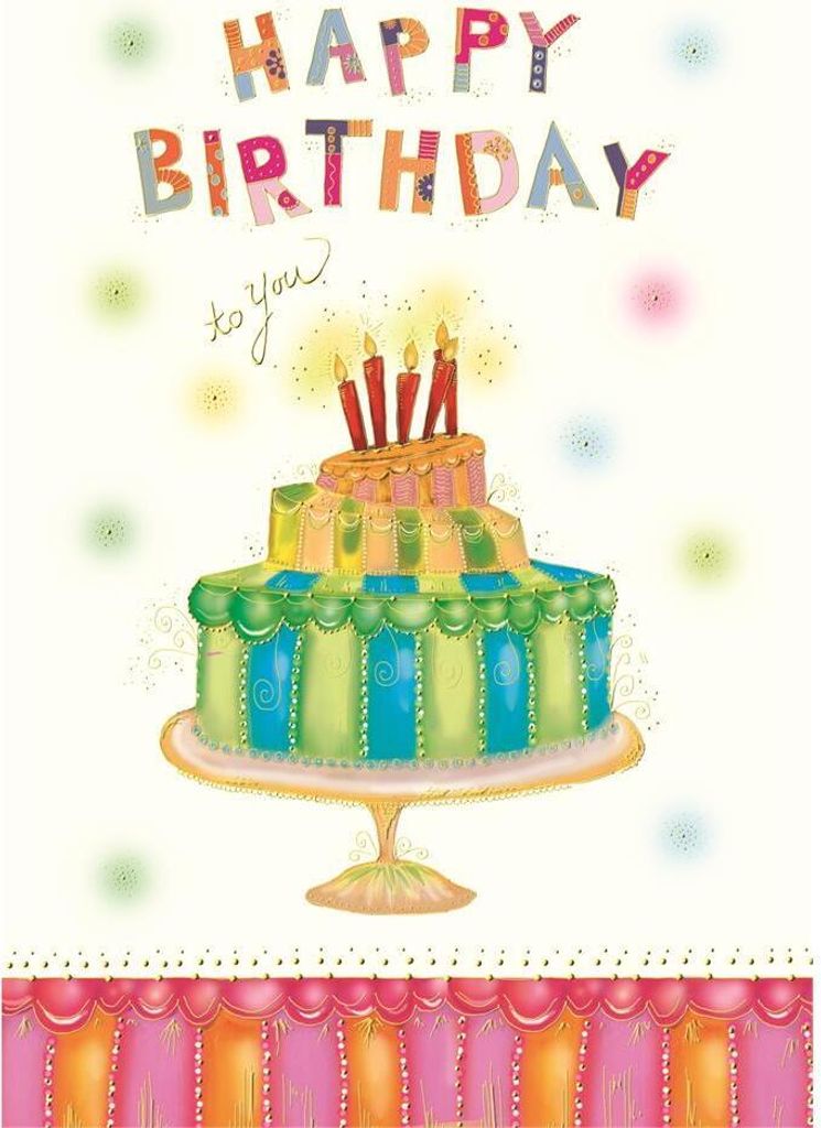Geburtstag`s Art - Glückwunschkarte im Format 11,5 x 17