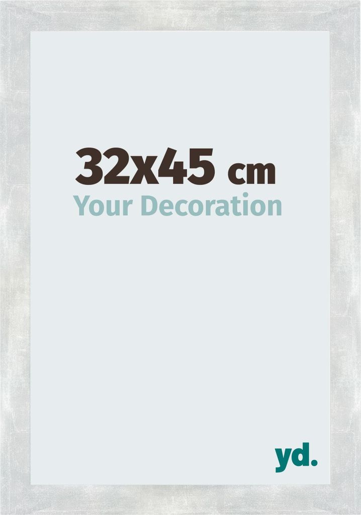 Bilderrahmen, 32x45 cm, Silberglanz Vintage, MDF, Mura