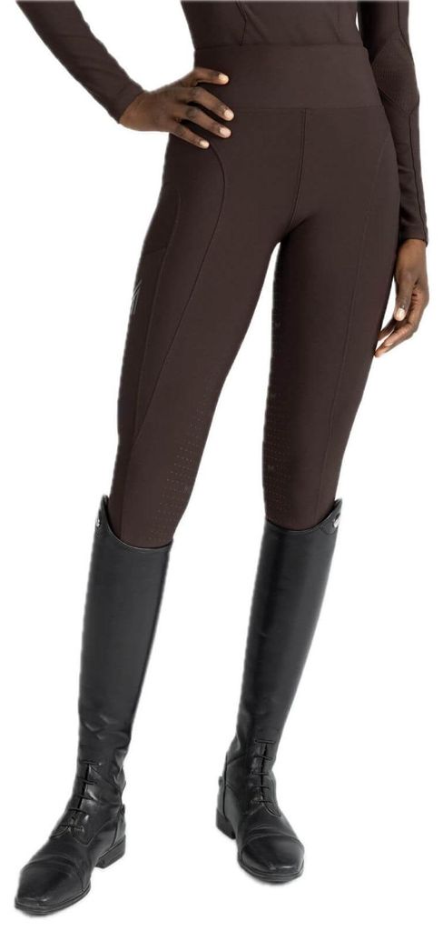 Maximilian Equestrian Reitleggings Damen Full-Grip Outline Damenreitleggings Chocolate M