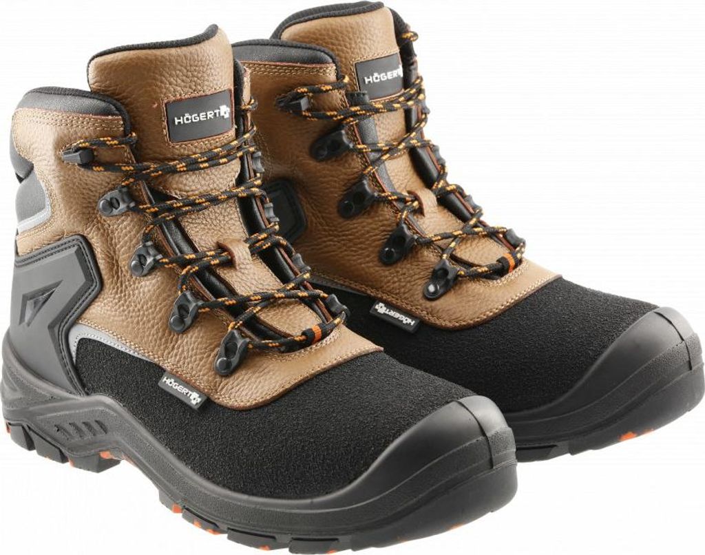 Högert Sicherheitsstiefel S3L SR beige/schwarz "Meppen" 40