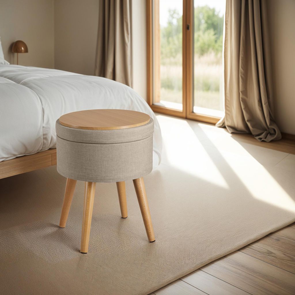 Stolička s úložným priestorom Yara 42,5 x 42,5 x 45,5 cm Obrázok produktu 9
