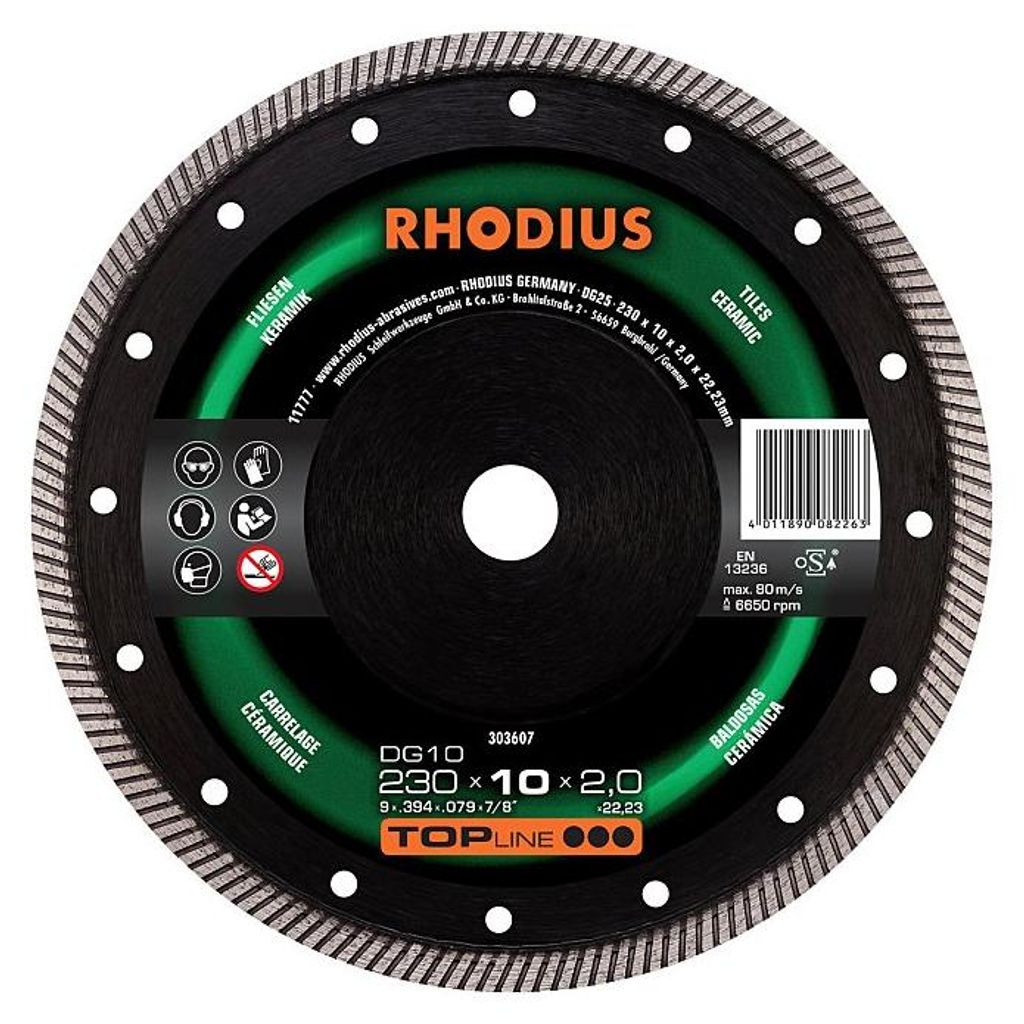 Rhodius Diamant-Trennscheibe Durchmesser 230mm Produktbild 