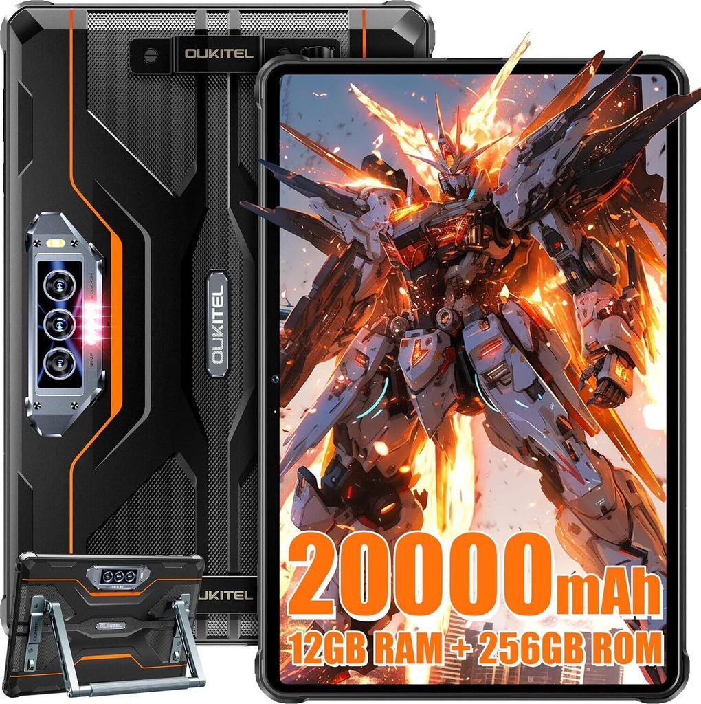 OUKITEL RT8 Outdoor Tablet 20000mAh 12GB+256GB G99, 11 Zoll Immagine del prodotto 