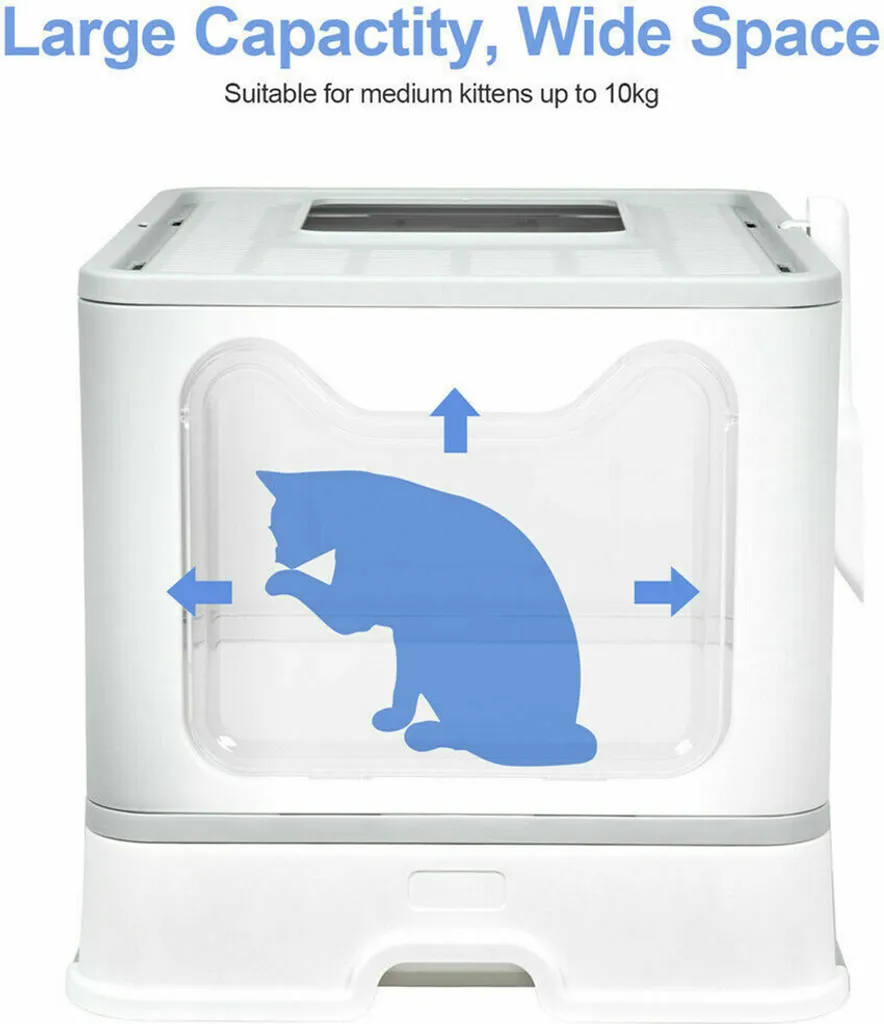 Bac à litière de voyage portable pour chat - Solution gain de place - 9