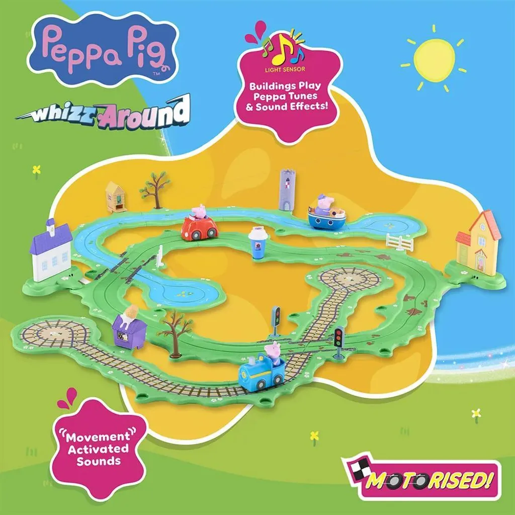 Circuit Peppa Pig Whizz Around Peppos - Jeu de Course Rapide et Amusant - 2
