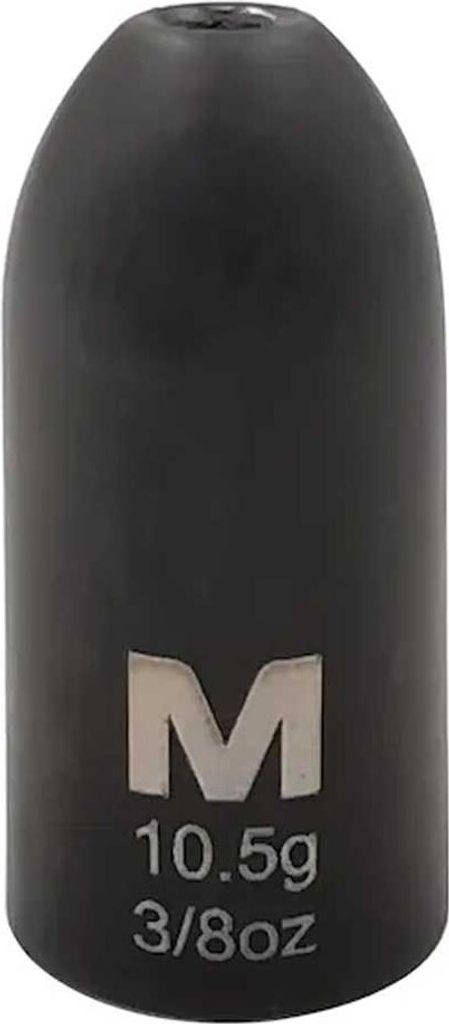Mustad Tungsten Titanx Worm Bullet Angeln Blei Schwarz 5 g Schwarz 5 g