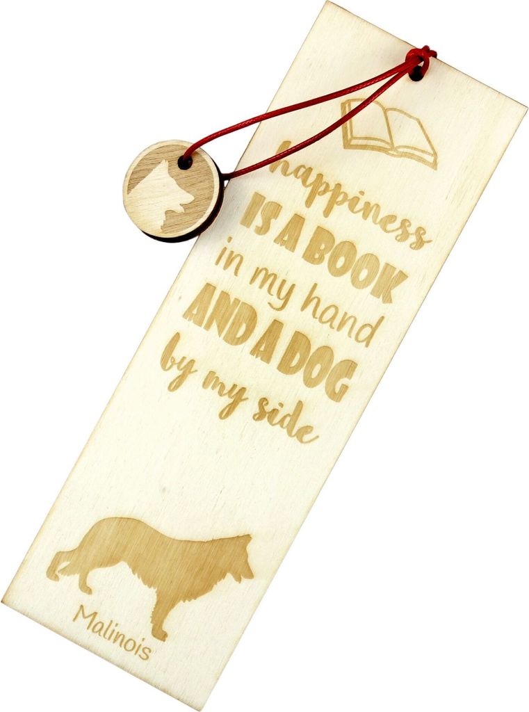 Malinois Belgischer Schäferhund - Lesezeichen mit Hund, personalisiertes Lesezeichen, Hundeaccessoire für Leser der Marke Art-Dog