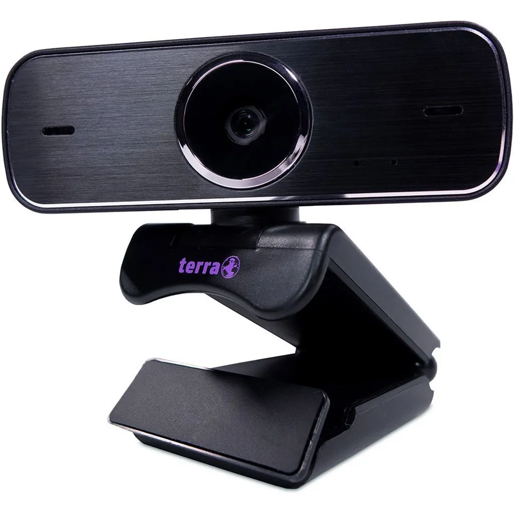Webcam Haute Définition TERRA avec Micro et Autofocus pour Ordinateur