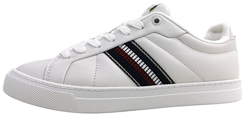 Tommy Hilfiger Hi Vulc Street sportlicher Schnürer Weiß in Gr. 41