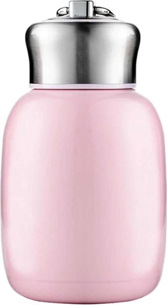 Mini-Wasserflasche aus Edelstahl (260 ml), kleine, vakuumisolierte Wasserflasche, auslaufsicher, Sportbecher, Heiß- und Kaltwasserflasche für Fra...