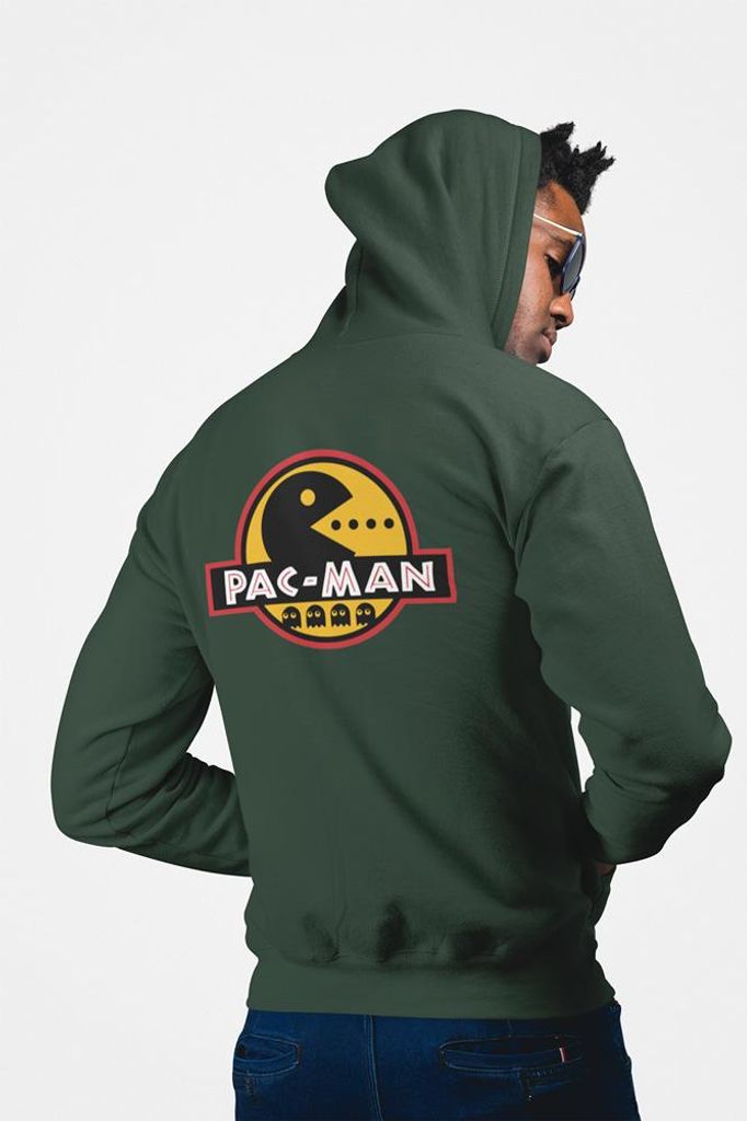 D&B Uni Hoodie ZIPGM00009 PacMan Waldgrün-Größe L