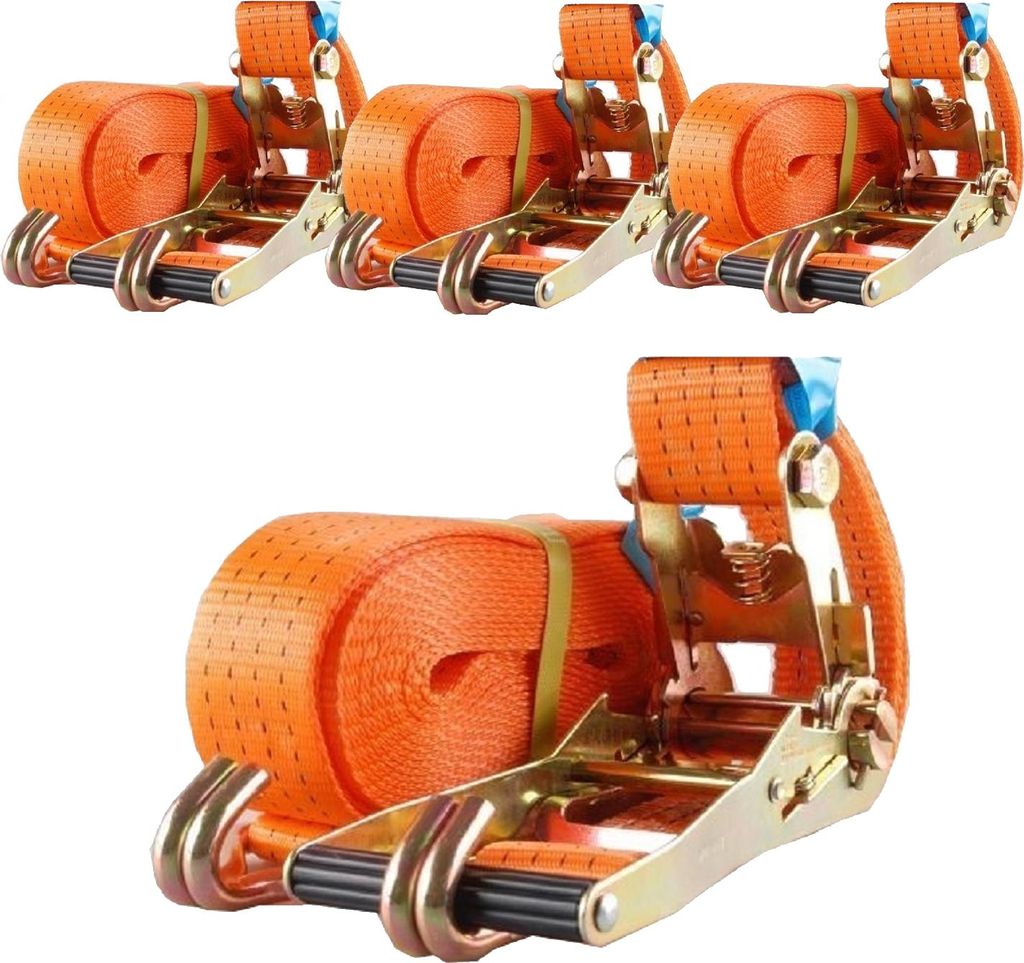 4x Profi Ratschen Spanngurt Spanngurte Zurrgurt 2-tlg 8m 4t Produktbild 