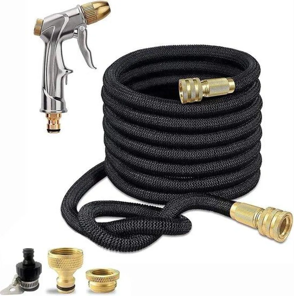 Tuyau d'arrosage de jardin 30m extensible pour arrosage et nettoyage