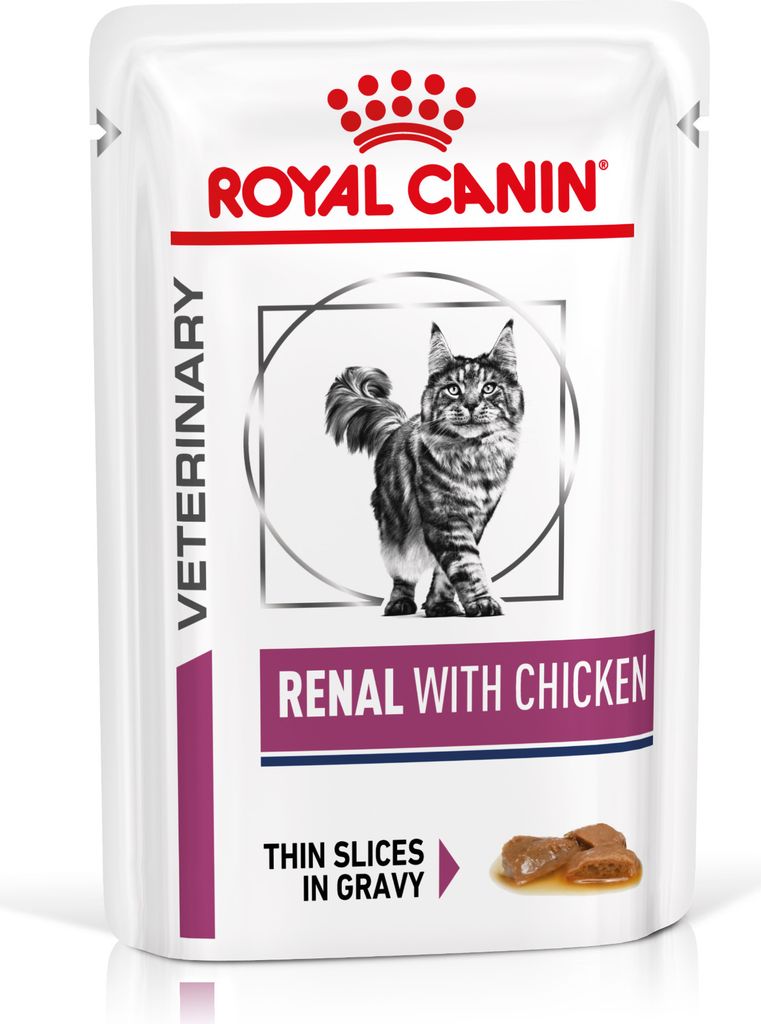 Royal Canin Renal mit Huhn 48x85 g | Nierenfunktion bei Katzen