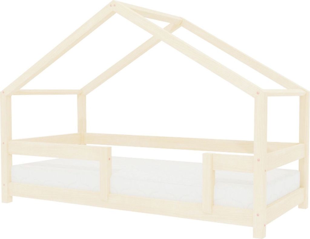Kinderhausbett LUCKY 90 x 180 Naturholz