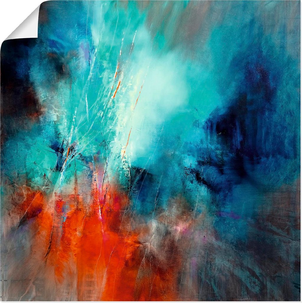 ARTland Poster Frühling im Eistobel II Größe: 100x100 cm