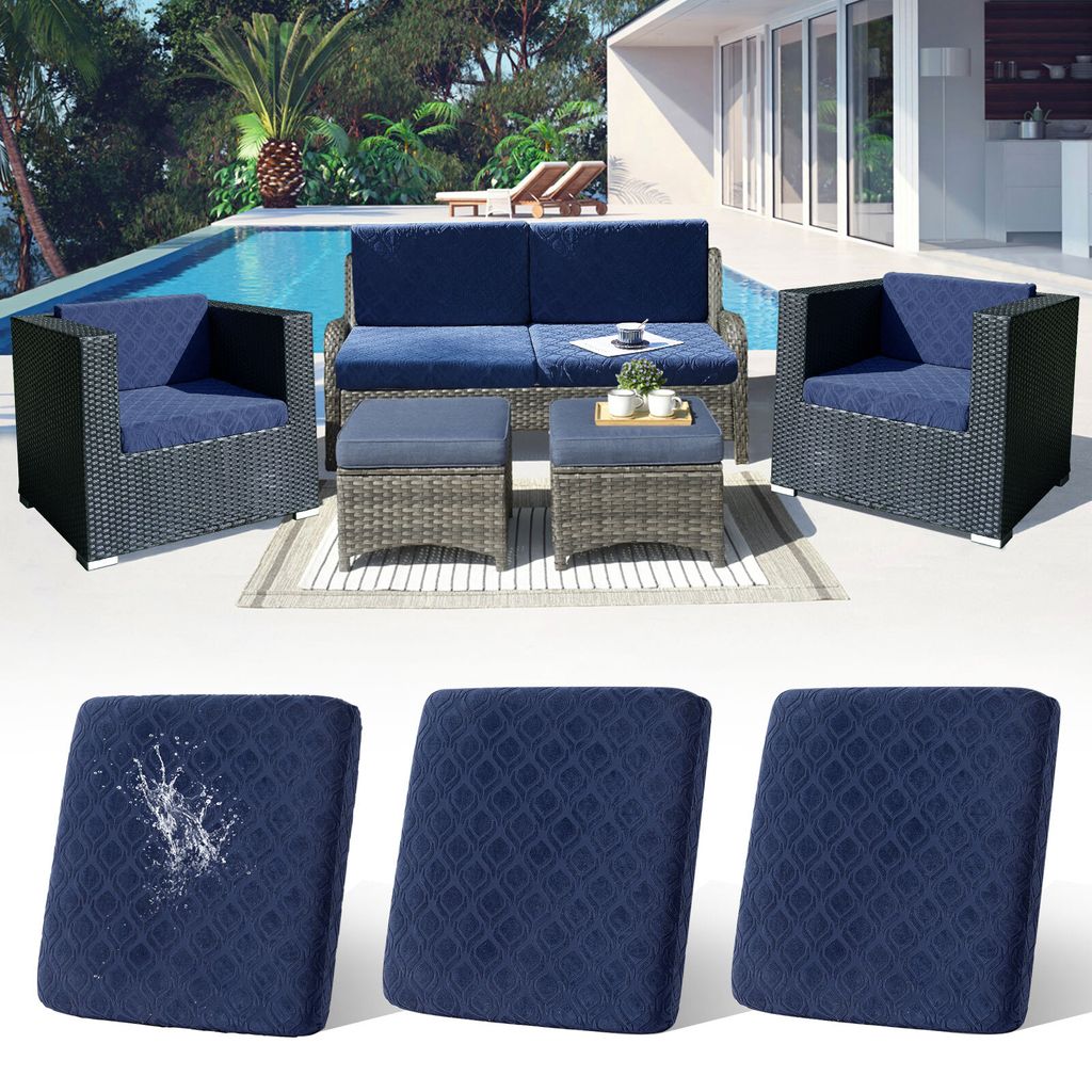 3 Stück Outdoor Kissen Wetterfest Sofabezug Wasserdicht Sofa Sitzkissenbezug Outdoor Sofa Überzug Bezüge Für Gartenpolster Sofa Cushion Cover S...