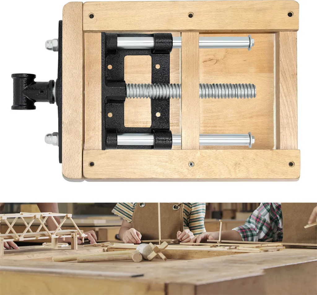 Étau à serrage rapide 5 pouces en bois pour menuiserie de précision - 3
