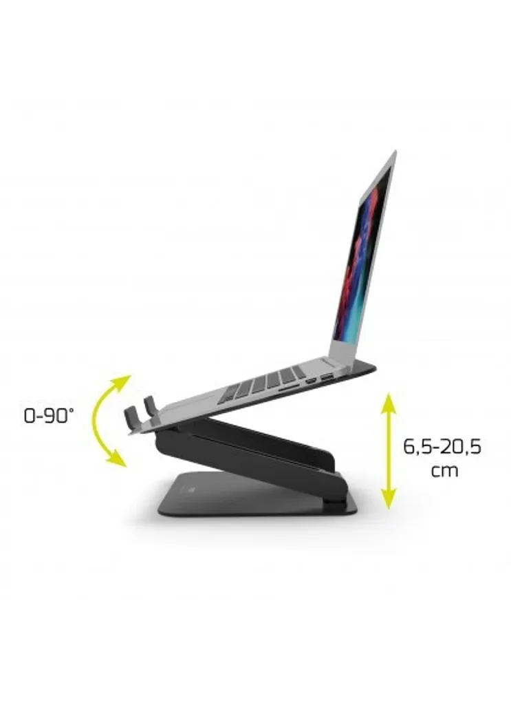 Réhausseur PC Portable Aluminium Pliable et Ajustable - Design Ventilé - 9