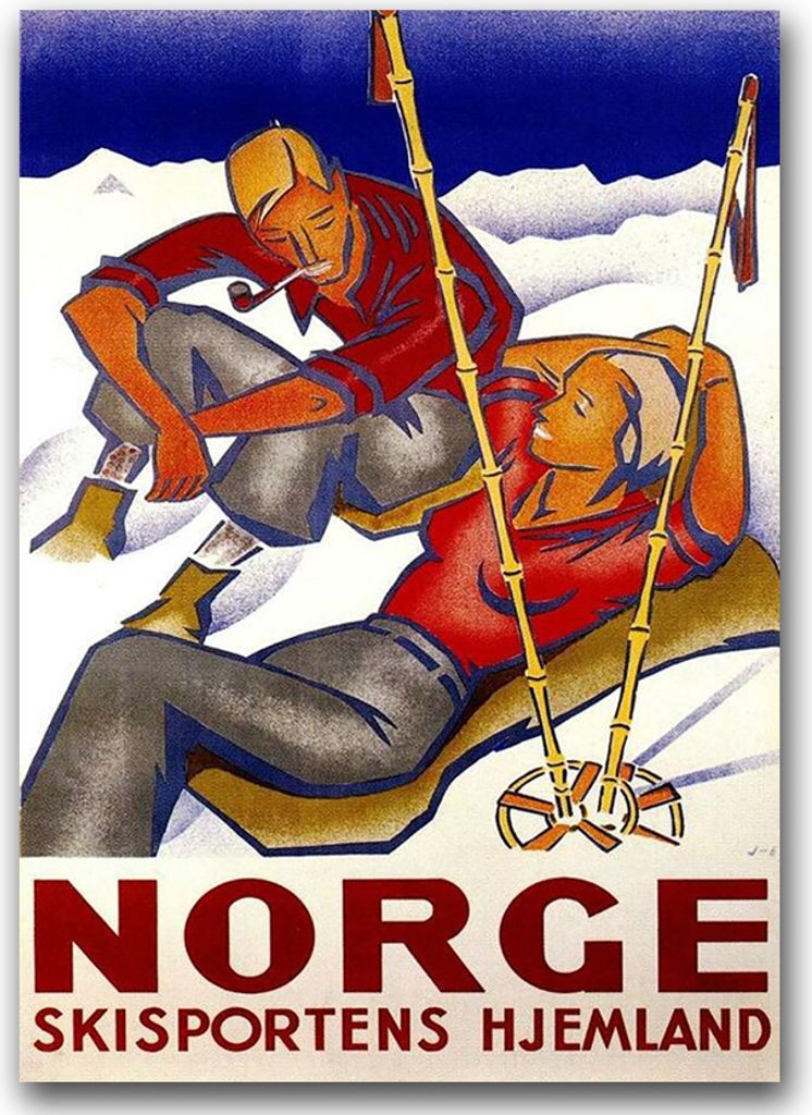 Poster - Canvas - Leinwand - 59,4 cm x 84,1 cm - Fotoposter - Leinwandkunst - Norwegen