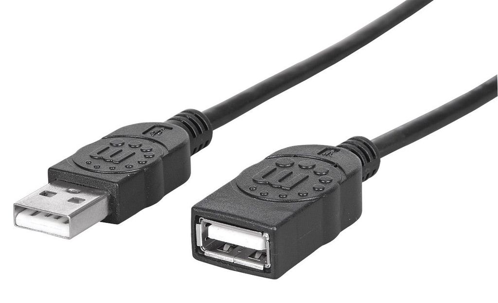 MANHATTAN USB 2.0 predlžovací kábel 1m A samec/samička Obrázok produktu 