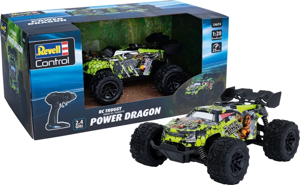 Buggy RC Électrique Power Dragon 1/20 Revell 24674 Tout-Terrain Enfant