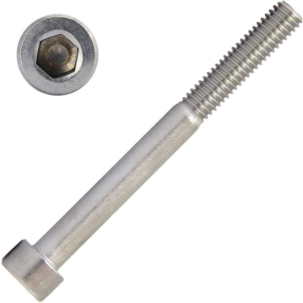 AG-BOX Zylinderschrauben M10x35 mit Innensechskant DIN 912 Edelstahl A2, 10 Stück