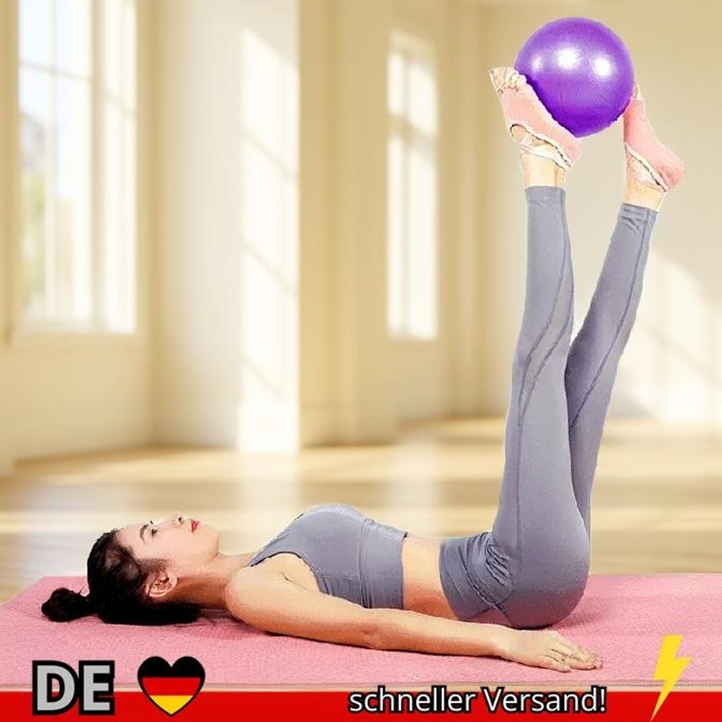 25cm Yoga-Ball Übungsball Gymnastik-Fitness-Pilates-Ball Balance-Übungsball