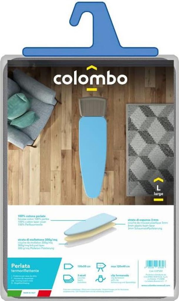 Colombo New Scal Perlate XL Bügelbrettabdeckung Baumwolle