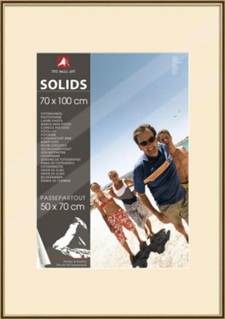 Bilderrahmen Kunststoff gold 70x100 cm Produktbild 