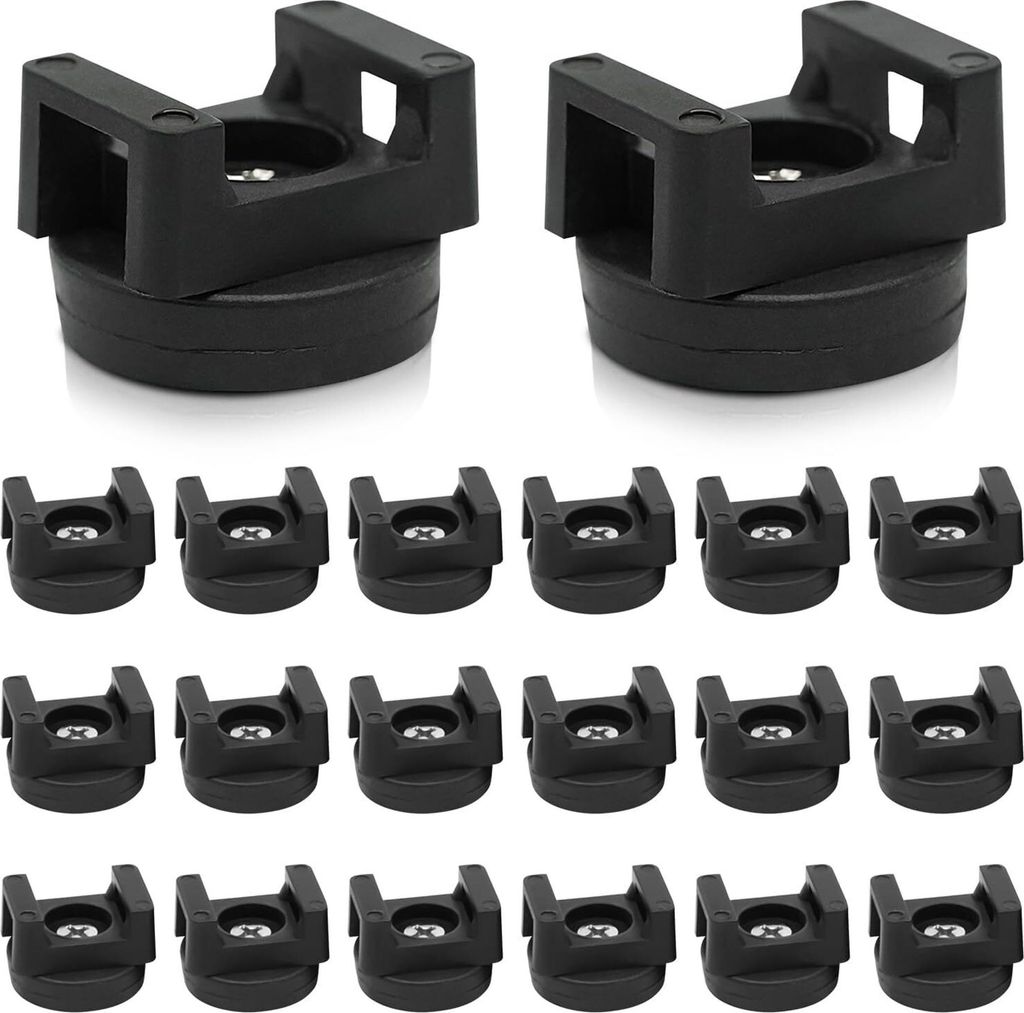 20 Stück Magnetische Kabelbinder Magnethalter Magnet Kabelklemmen Magnetclips Kabel Halterungen Kabelclips Halter für Auto, Büro, Zuhause
