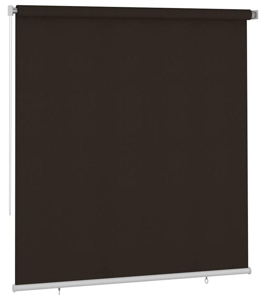 Roleta zewnętrzna vidaXL 220 x 230 cm, brązowa, HDPE Zdjęcie produktu 