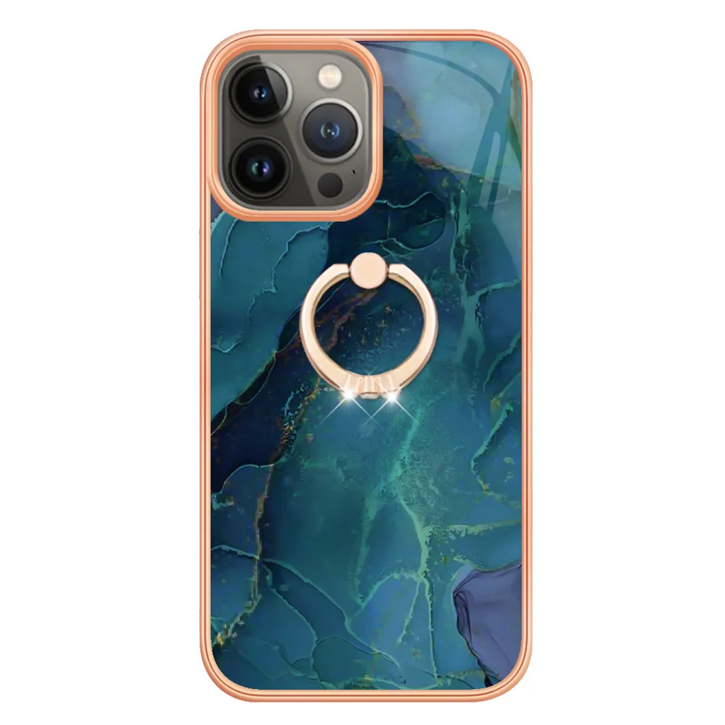 Offerta Custodia iPhone 13 Pro Max Verde con Anello | Disponibile Ora - 3