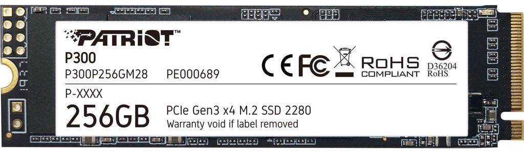 P300 256 GB (PCIe 3.0 x4, NVMe 1.3, M.2 2280) Produktbild 