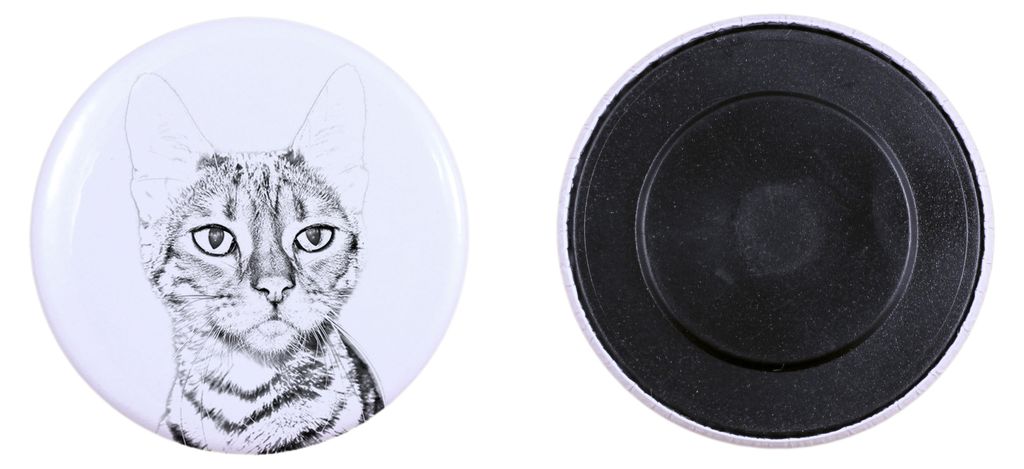 Toyger Katze - Sammlung von einzigartigen Magneten, eigenes Foto, Marke Art-Dog