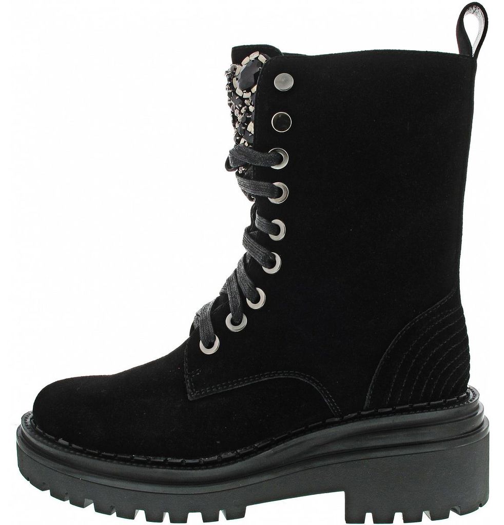 Alma en Pena Schnürstiefel Schwarz in Gr. 38
