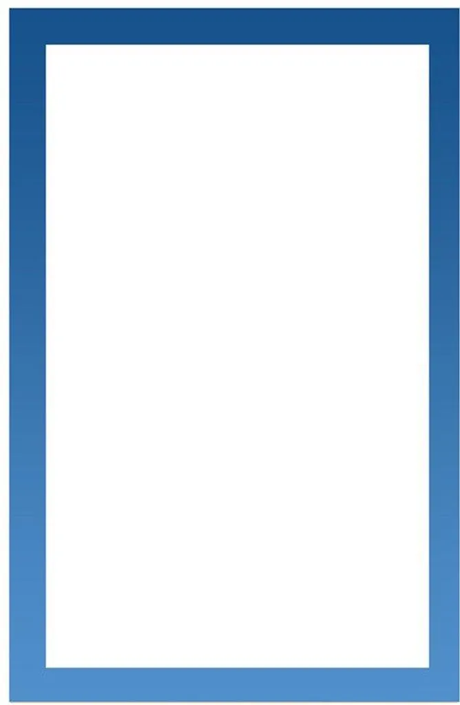 Porte-affiche magnétique format A3 bleu ciel en PVC pour signalétique