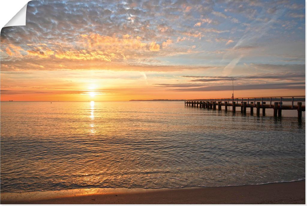 ARTland Poster Früh morgens an der Ostsee Größe: 60x40 cm