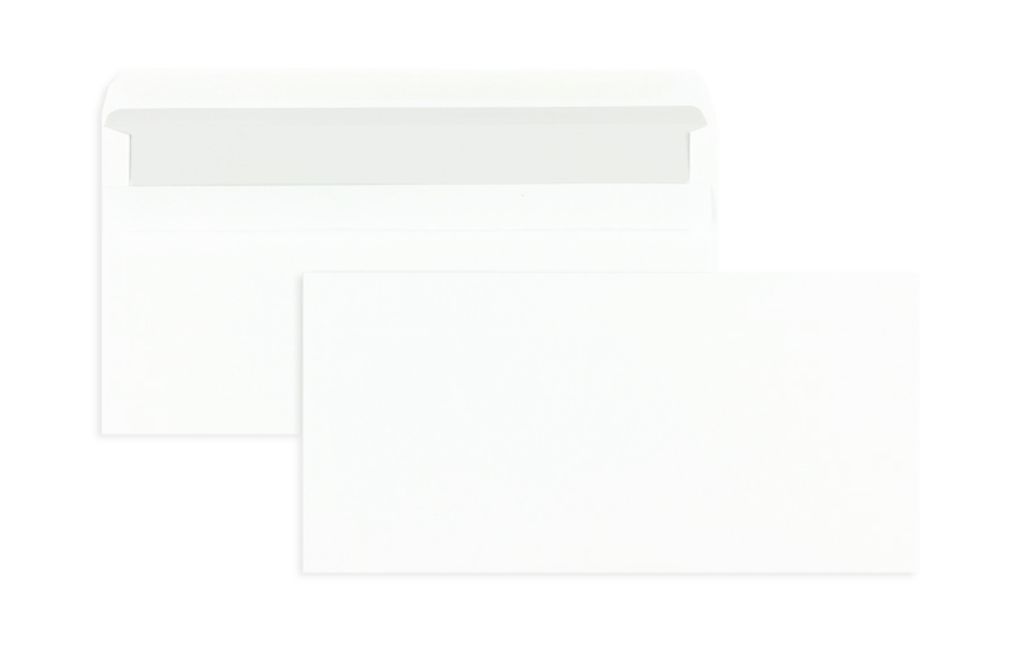 110 x 220 mm mit Fenster GPV Briefumschläge DL weiß 75g 