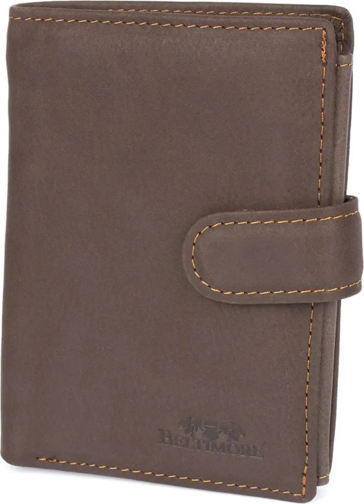 Beltimore i42: Portafoglio Uomo in Pelle Classica Orizzontale RFID
