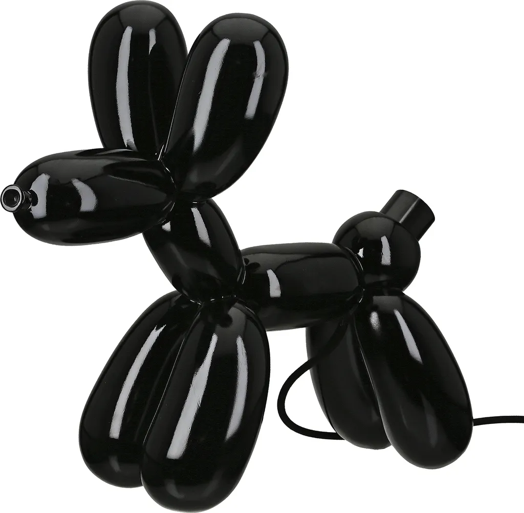 Luminaire original chien ballon Scotty noir Gilde déco chic 35,5 cm