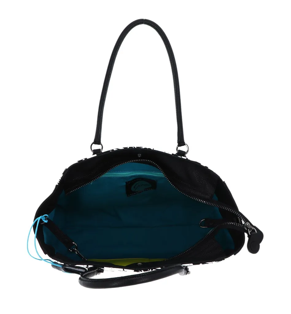 Sac à épaule femme en cuir blanc Gabs Jessica - Sac à main chic bicolore - 6
