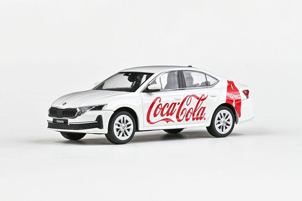 Abrex ABR143FA-048F01 - 1/43 Skoda Octavia IV FL, weiss, 2024, Coca Cola - Neu