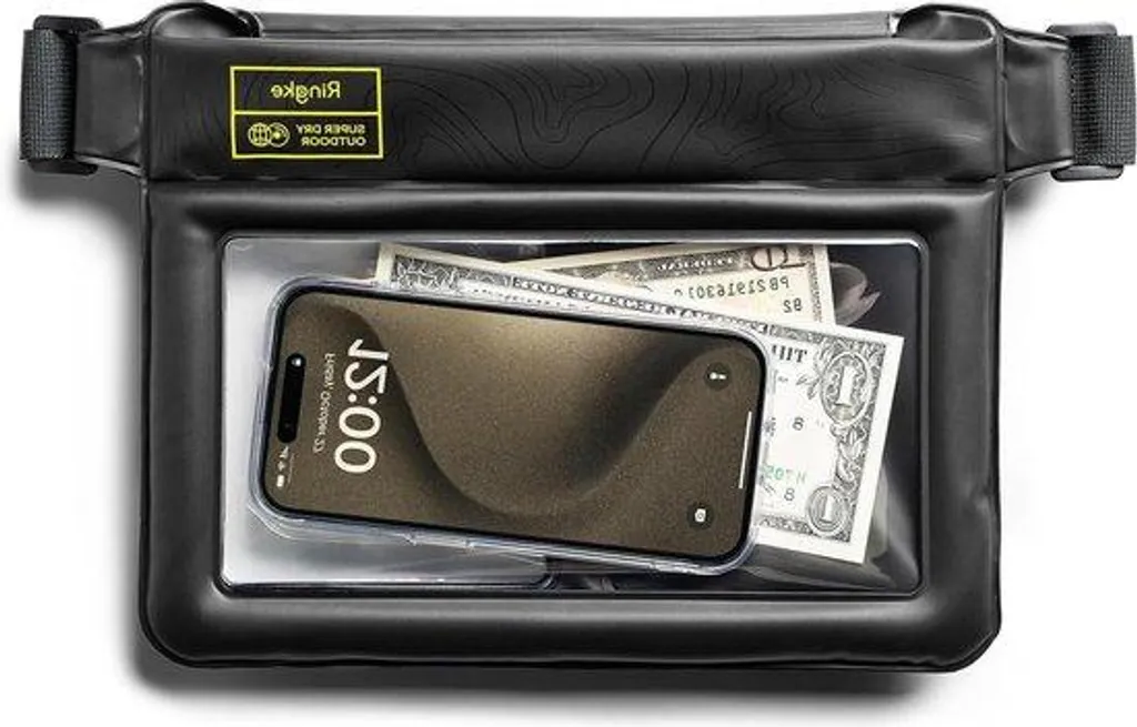 Pochette de protection étanche smartphone noire IPX8 spéciale plongée