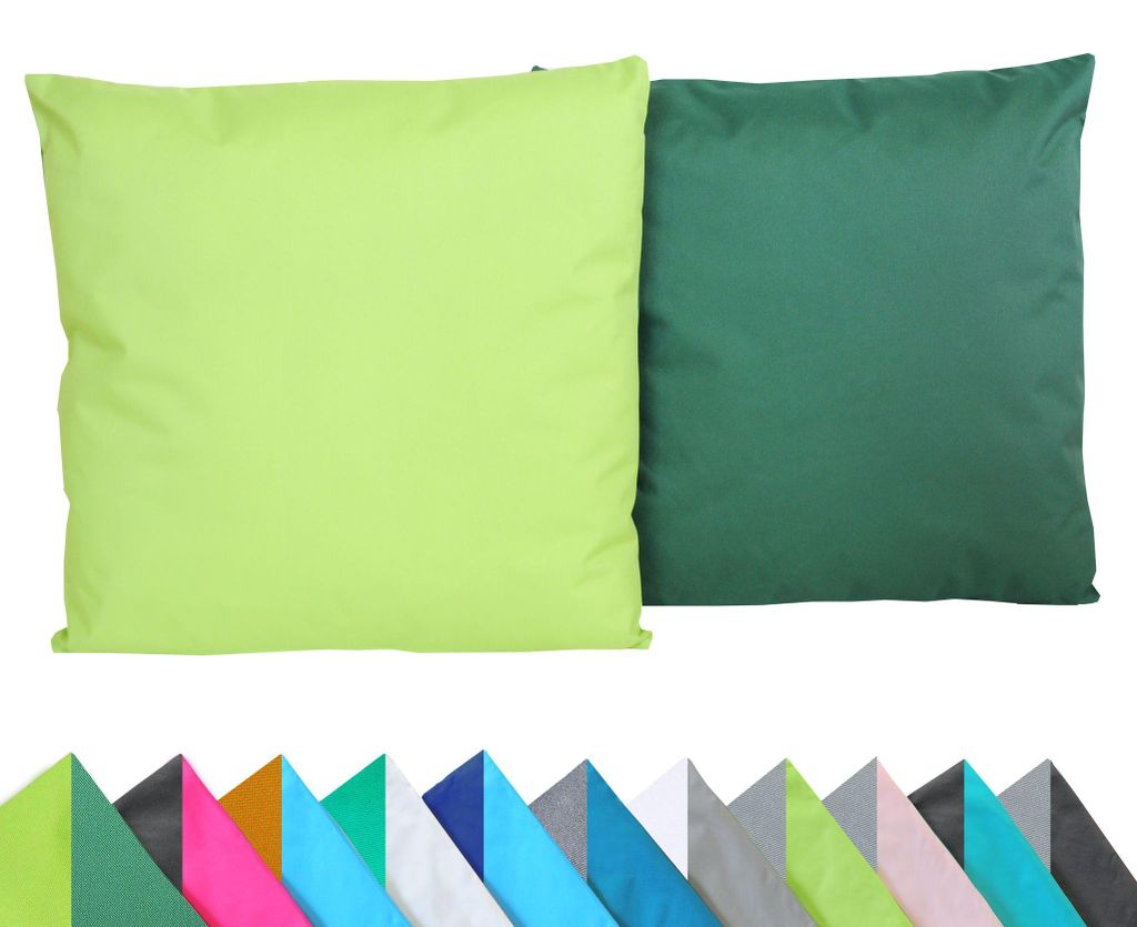JACK 2er Set Wende Outdoor Kissenhülle Kissenbezug 2-farbig Produktbild 